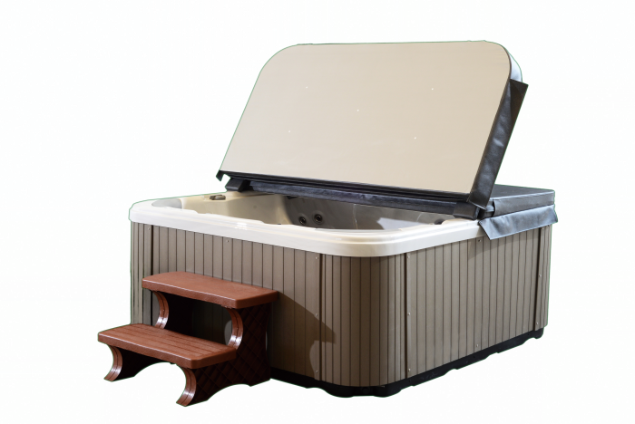 Yuvarlak Köşe PVC UV Blok Spa Kapağı