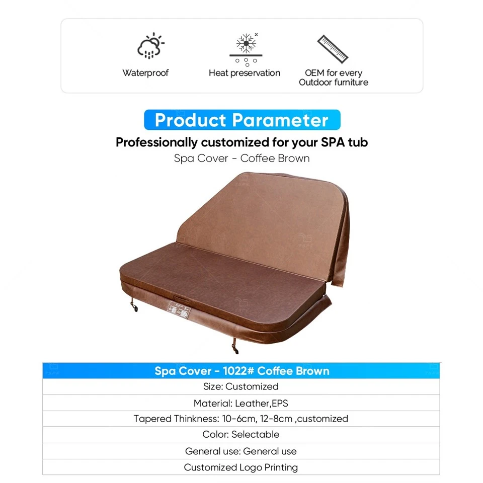 Brown Square Spa Cover best
