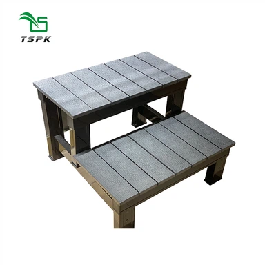 Alüminyum Çerçeve Spa Step Lüks Gri